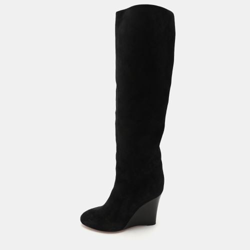 Joseph Black Suede Knee Length Boots Size 38 - Joseph - Modalova