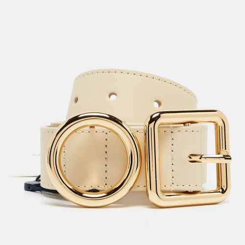 Jacquemus Ivory White Leather The Regalo Buckle Belt 80CM - Jacquemus - Modalova