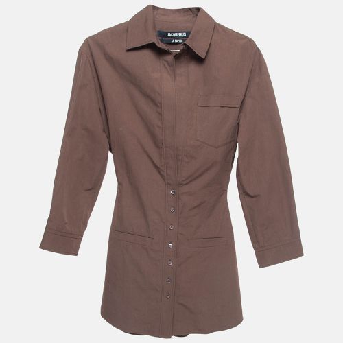 Jacquemus Brown La Robe Baunhilha Cotton Shirt Dress S - Jacquemus - Modalova