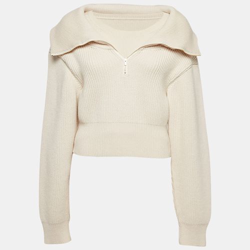 Jacquemus Light Beige Wool Knit Double Layered Sweater L - Jacquemus - Modalova