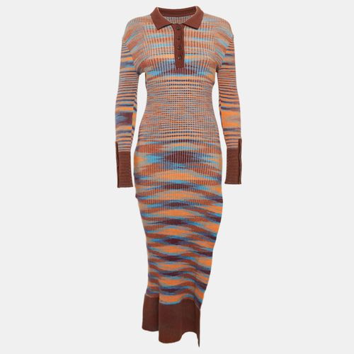 Jacquemus Brown Rib Knit La Robe Zucca T-Shirt Dress M - Jacquemus - Modalova