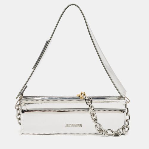 Jacquemus Silver Patent Leather Le Sac Ciuciu Shoulder Bag - Jacquemus - Modalova