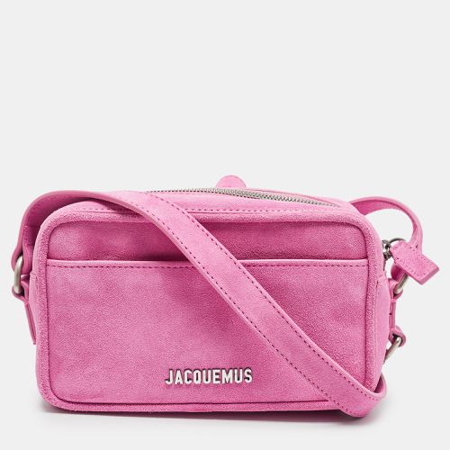 Jacquemus Pink Suede Le Baneto Shoulder Bag - Jacquemus - Modalova