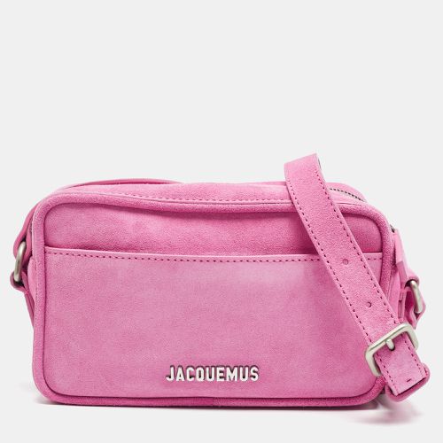 Jacquemus Pink Suede Le Baneto Shoulder Bag - Jacquemus - Modalova