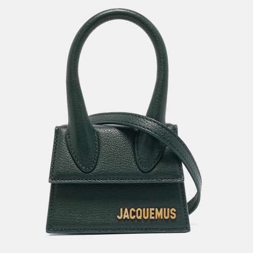 Jacquemus Green Leather Mini Le Chiquito Top Handle Bag - Jacquemus - Modalova
