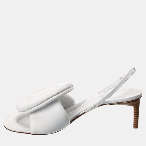 Jacquemus White Leather Sandals EU 36 - Jacquemus - Modalova