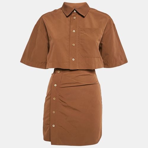 Jacquemus Brown Nylon Cut-Out Arles Mini Dress XS - Jacquemus - Modalova