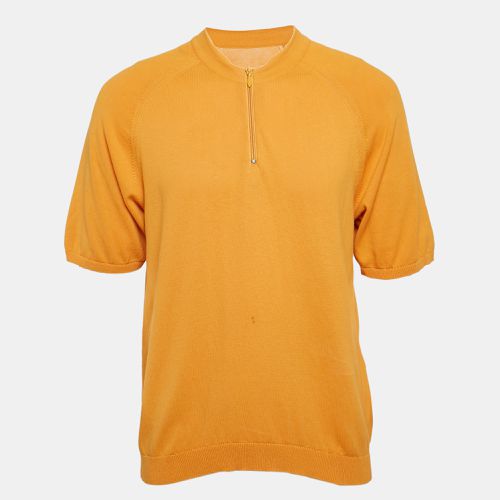 Jacquemus Yellow Cotton Knit Short Sleeve Jumper L - Jacquemus - Modalova