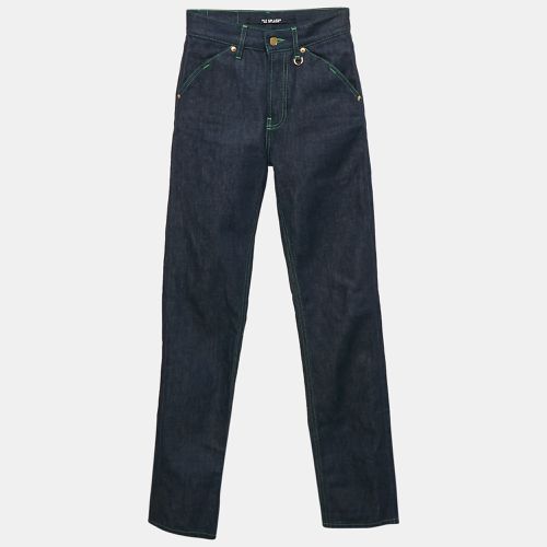 Jacquemus Navy Blue Contrast Stitch Denim Le De Nîmes Jeans S Waist 25" - Jacquemus - Modalova