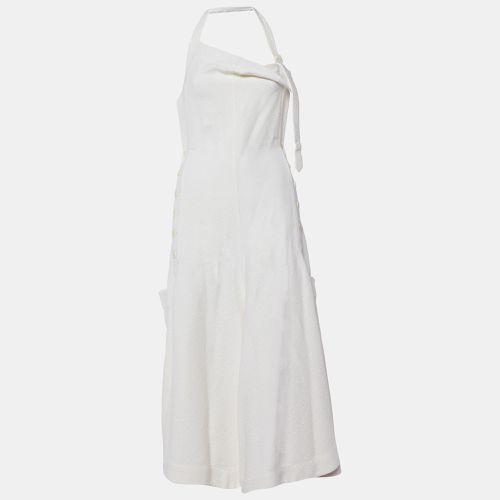 La Collectionneuse Textured Crepe Tablier Halter Neck Dress L - Jacquemus - Modalova