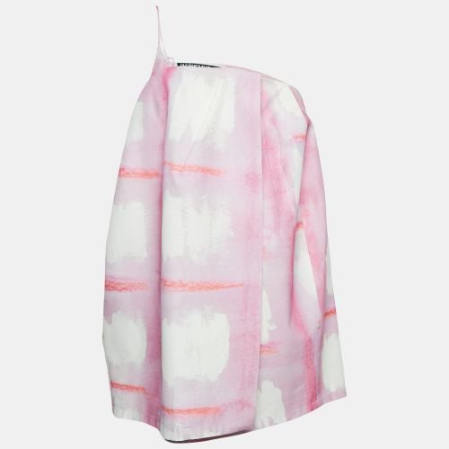 Jacquemus Pink/White Silk Blend Le Coup De Soleil Mini Dress S - Jacquemus - Modalova