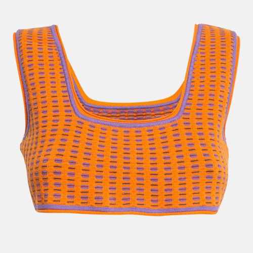 Jacquemus Orange Knit Le haut Macio Crop Top M - Jacquemus - Modalova