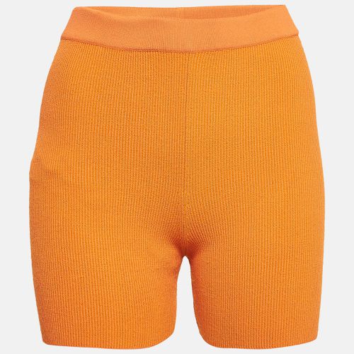 Jacquemus Orange Rib Knit Le Short Arancia Biker Shorts S - Jacquemus - Modalova