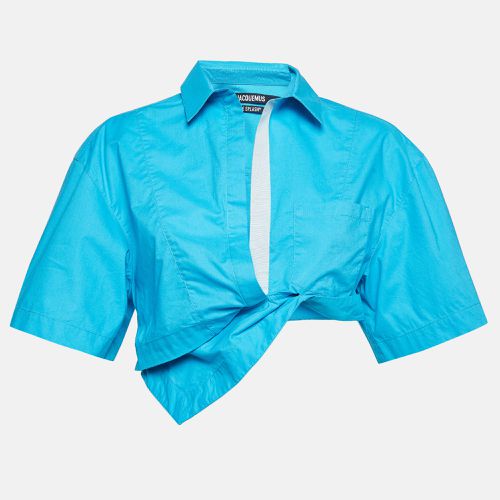 Jacquemus Blue Cotton La Chemise Capri Crop Shirt M - Jacquemus - Modalova