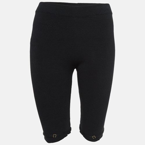 Jacquemus Black Rib Knit Sierra Biker Shorts L - Jacquemus - Modalova