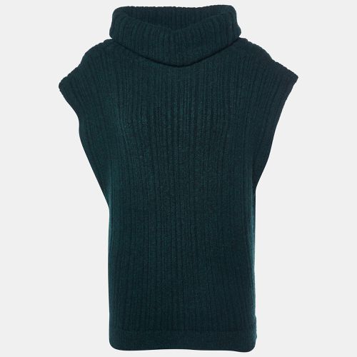 Jacquemus Dark Green Merino Wool Knit Cut-Out Turtleneck Vest XS - Jacquemus - Modalova