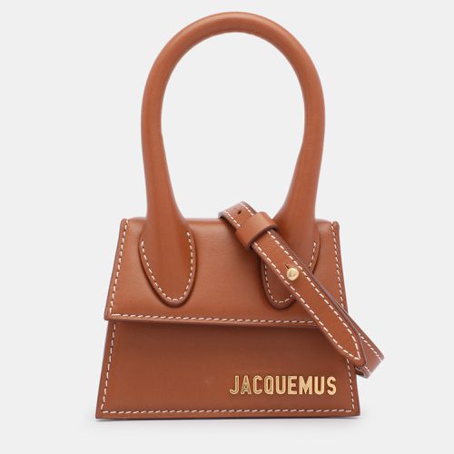 Jacquemus Brown Leather Mini Le Chiquito Top Handle Bag - Jacquemus - Modalova