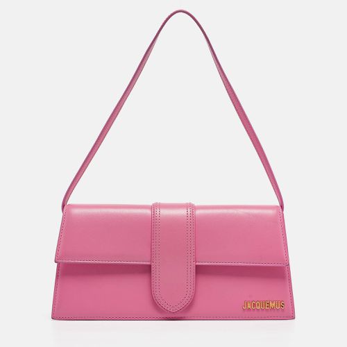 Jacquemus Dark Pink Leather Le Bambino Long Shoulder Bag - Jacquemus - Modalova