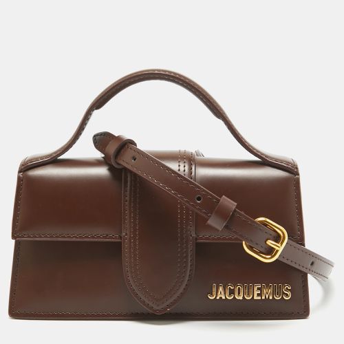 Jacquemus Dark Brown Leather Mini Le Bambino Top Handle Bag - Jacquemus - Modalova