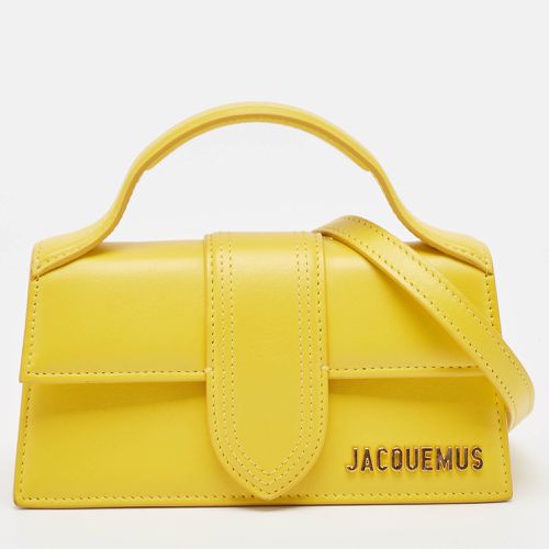 Jacquemus Yellow Leather Mini Le Bambino Top Handle Bag - Jacquemus - Modalova