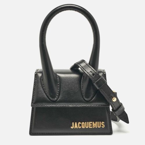 Jacquemus Black Leather Mini Le Chiquito Top Handle Bag - Jacquemus - Modalova