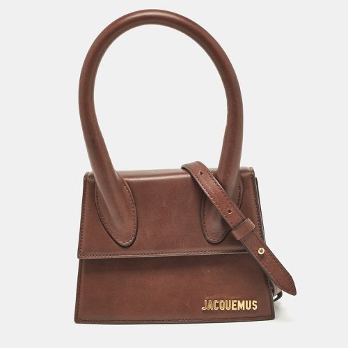 Jacquemus Brown Leather Le Chiquito Moyen Top Handle Bag - Jacquemus - Modalova