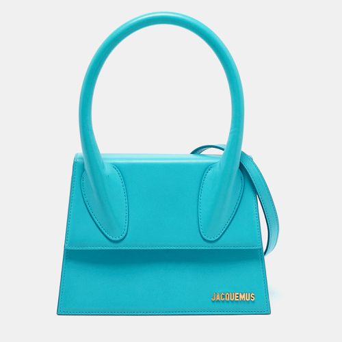 Jacquemus Light Blue Leather Grand Le Chiquito Top Handle Bag - Jacquemus - Modalova