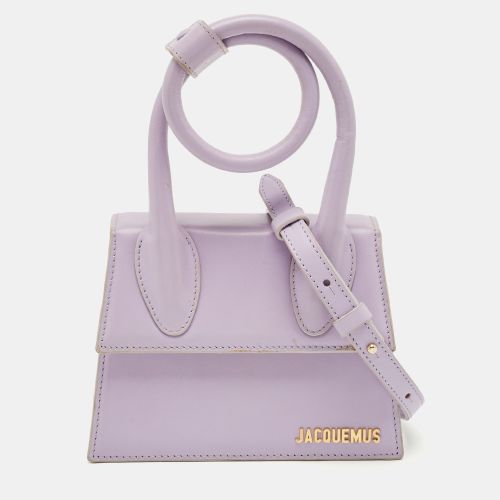 Jacquemus Lilac Leather Le Chiquito Noeud Top Handle Bag - Jacquemus - Modalova