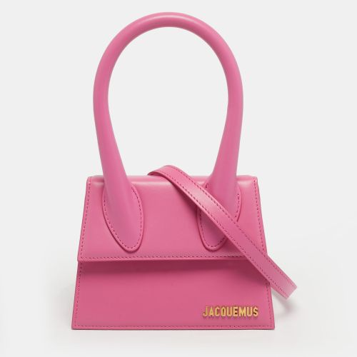 Jacquemus Pink Leather Le Chiquito Moyen Top Handle Bag - Jacquemus - Modalova