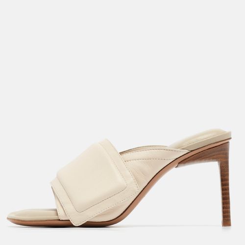 Jacquemus Cream Leather Piscine Les Mules Size 35 - Jacquemus - Modalova