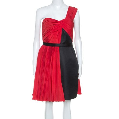 Jason Wu Red Crepe Pleated One Shoulder Dress L - Jason Wu - Modalova