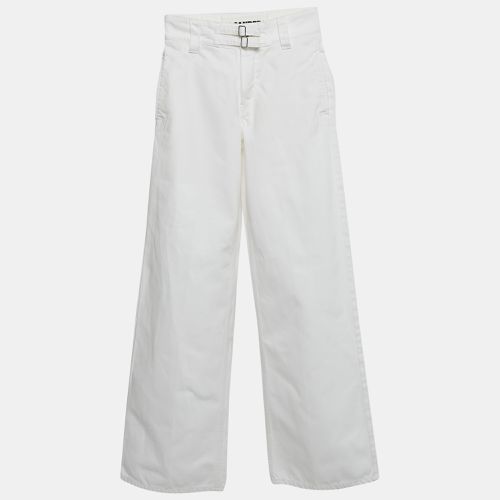 Jil Sander White Denim Straight Leg High Rise Jeans S Waist 26" - Jil Sander - Modalova