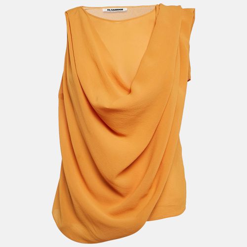 Chiffon Draped Sleeveless Top S - Jil Sander - Modalova