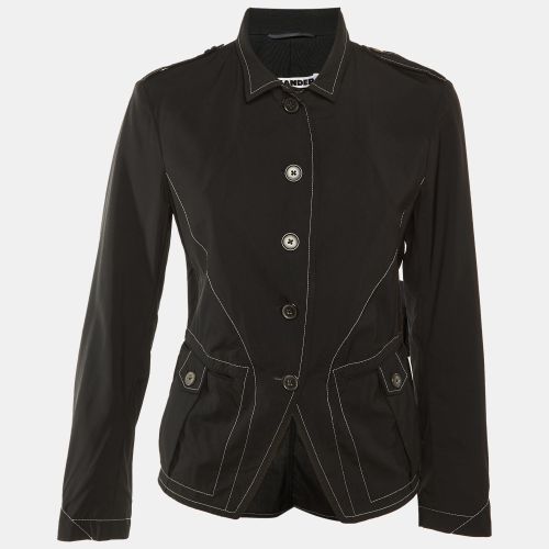 Cotton Button Front Lightweight Jacket S/M - Jil Sander - Modalova