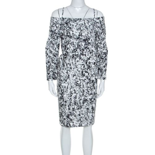 Monochrome Cotton Off Soulder Risiko Dress L - Jil Sander - Modalova