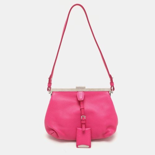 Jil Sander Pink Leather Baguette Shoulder Bag - Jil Sander - Modalova