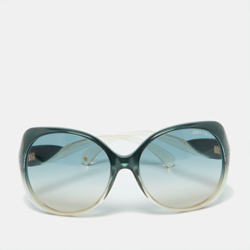 Jimmy Choo Green/Green Gradient Dahlia/S Oversized Sunglasses - Jimmy Choo - Modalova