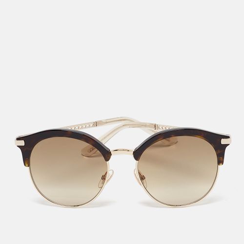 Jimmy Choo Brown Gradient Hally/S Round Sunglasses - Jimmy Choo - Modalova