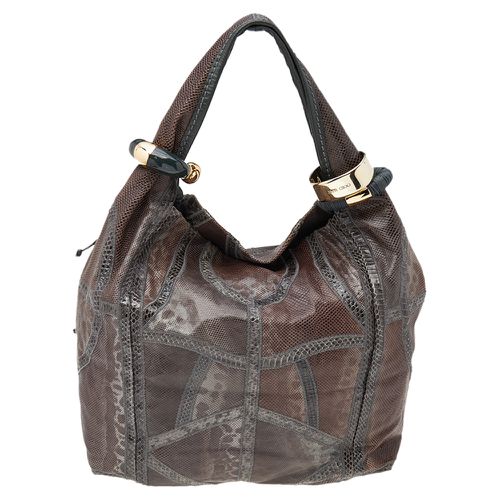 Jimmy Choo Brown Snakeskin Saba Hobo - Jimmy Choo - Modalova