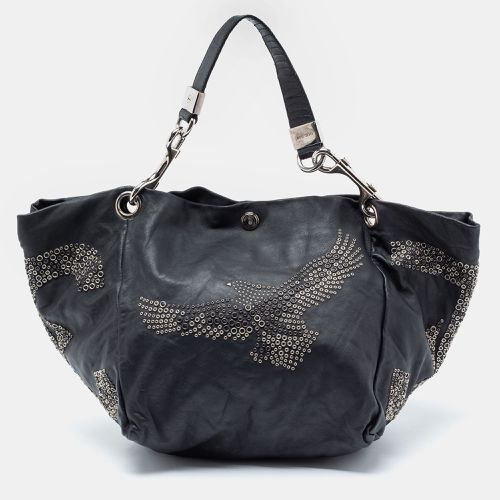 Embellished Leather And Snake Lohla Grommet Hobo - Jimmy Choo - Modalova