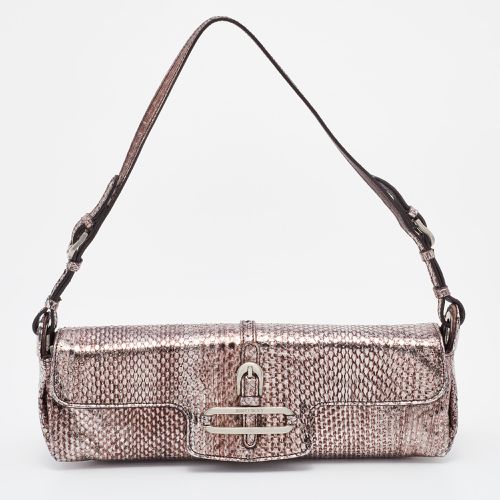 Jimmy Choo Metallic Brown Snakeskin Leather Tulita Pochette Bag - Jimmy Choo - Modalova