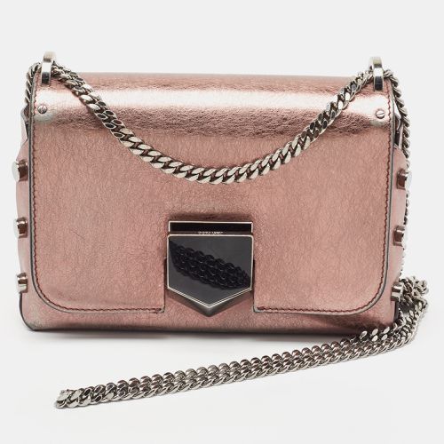 Jimmy Choo Metallic Rose Leather Lockett City Shoulder Bag - Jimmy Choo - Modalova