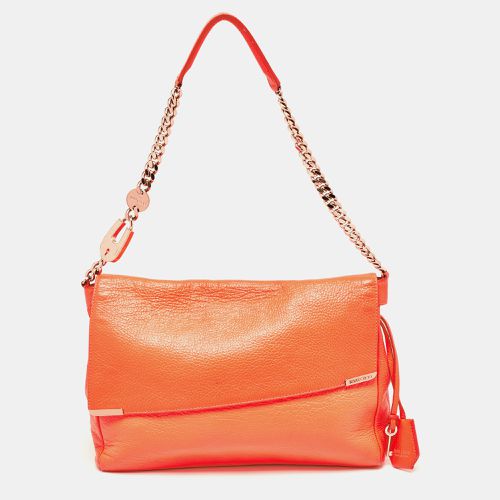 Jimmy Choo Neon Orange Leather Flap Shoulder Bag - Jimmy Choo - Modalova