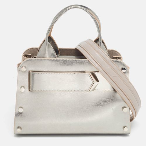 Jimmy Choo Silver Leather and Suede Satchel - Jimmy Choo - Modalova