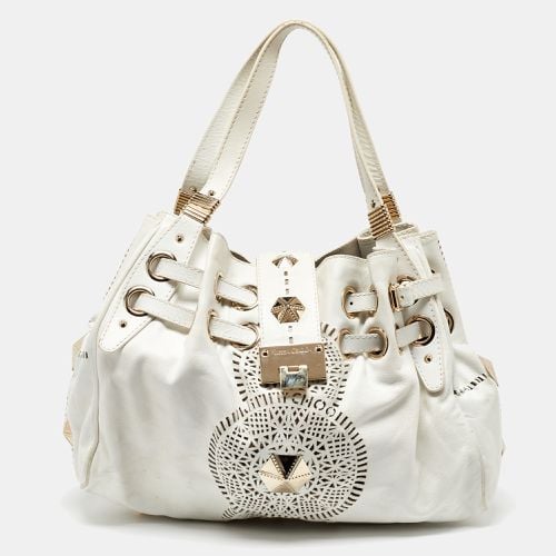 Jimmy Choo White Leather Studded Ramona Shoulder Bag - Jimmy Choo - Modalova