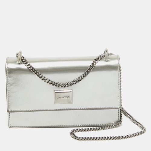 Jimmy Choo Silver Patent Leather Leni Chain Shoulder Bag - Jimmy Choo - Modalova