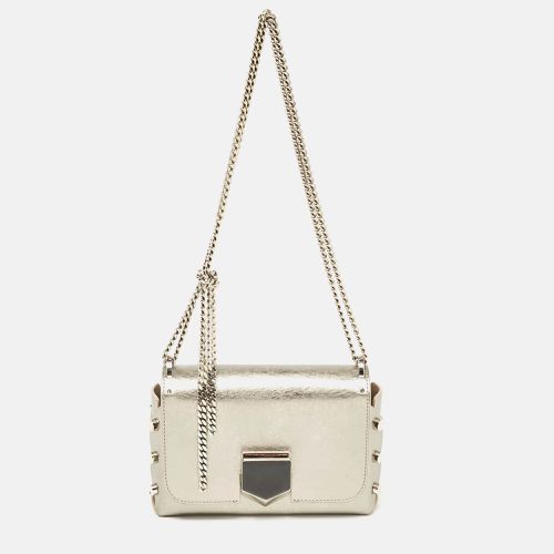 Jimmy Choo Silver Leather Lockett City Shoulder Bag - Jimmy Choo - Modalova