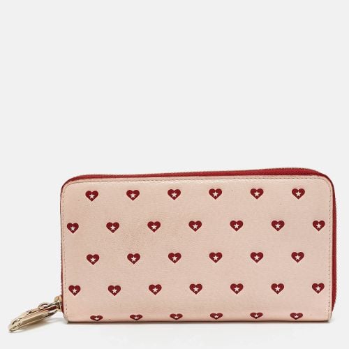 Jimmy Choo Pink/Red Leather Milly Sweetheart Zip Around Wallet - Jimmy Choo - Modalova