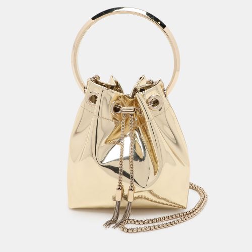 Jimmy Choo Gold Mirror Leather BonBon Bucket Bag - Jimmy Choo - Modalova