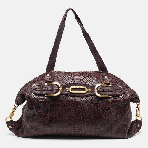 Python and Leather Weekender - Jimmy Choo - Modalova
